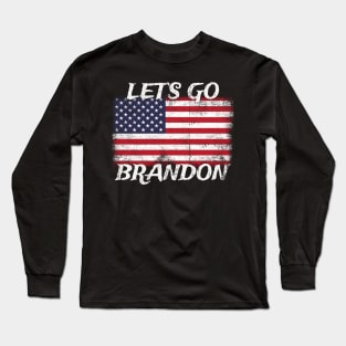 Let's go brandon - american grunge Long Sleeve T-Shirt